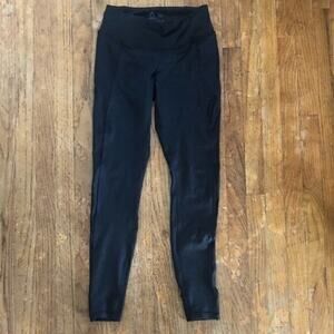 Reebok Womens Thermowarm Seamless Compression Athletic Leggings, Black, XSmall